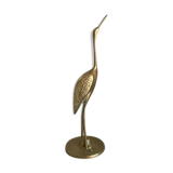Vintage brass heron