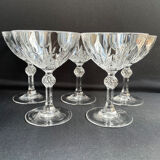 Champagne Glasses (5) - Mid-century modern - Crystal