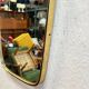 Vintage Mirror with Brass Gold Frame