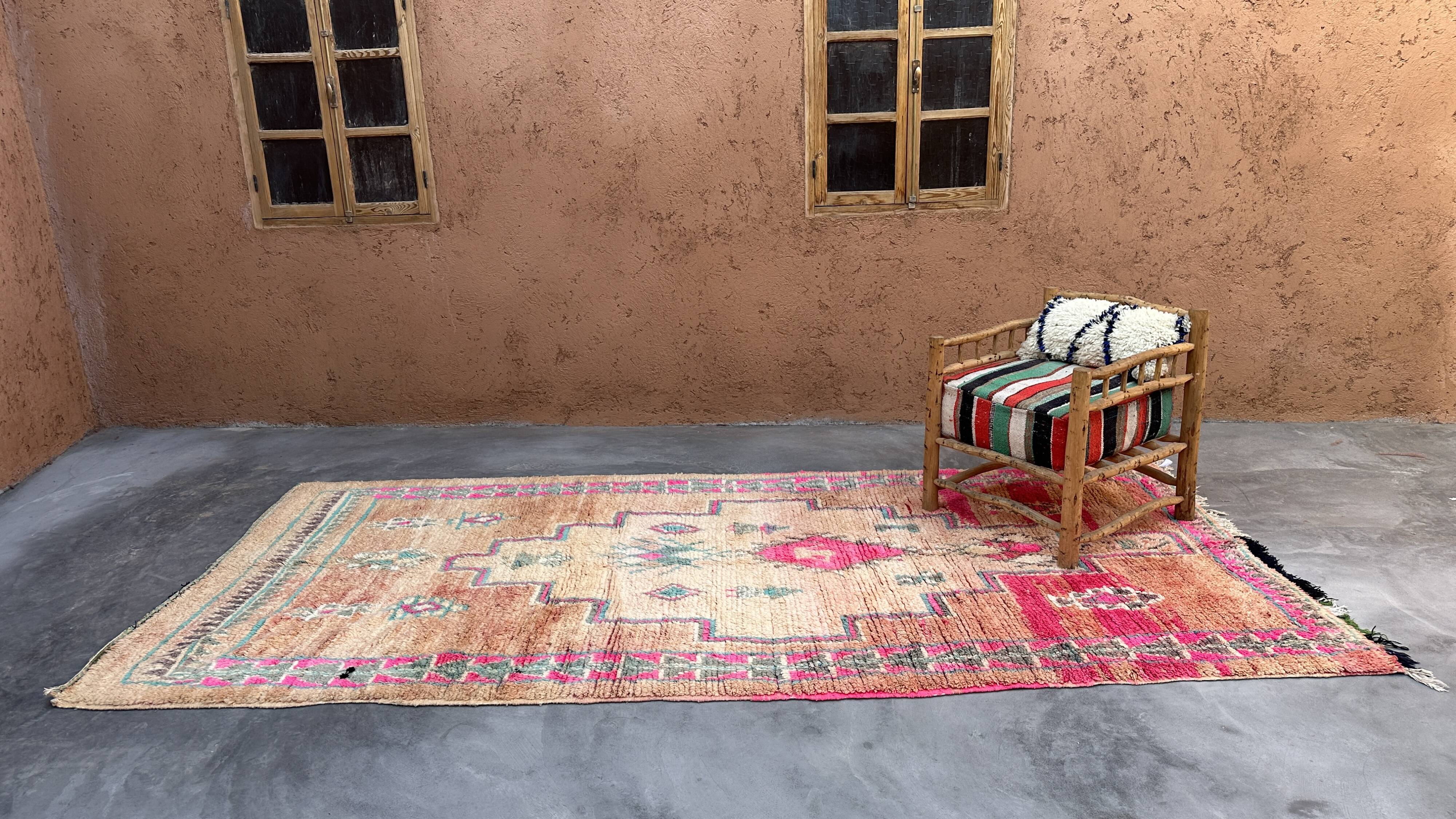 Tapis Marocain  Boujad coloré - 369 x 176 cm