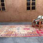 Colorful Boujad Moroccan rug - 369 x 176 cm