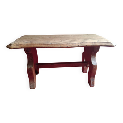 Petit banc / repose pieds en chêne