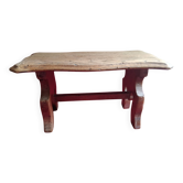 Petit banc / repose pieds en chêne