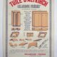 Advertising poster early 20th original Alsace tile of Altkirch