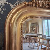 Louis Philippe mirror with pediment 154 x 98