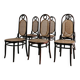Dining set with 6 vintage chairs from the 1950s, Sautto & Liberale.