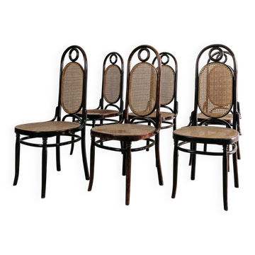 Ensemble de salle à manger 6 chaises vintage années 50, Sautto & Liberale