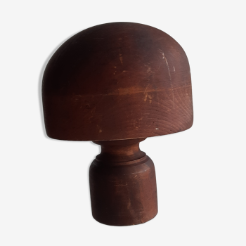 Forme à chapeau ancienne en bois avec pied amovible-Début 20ème