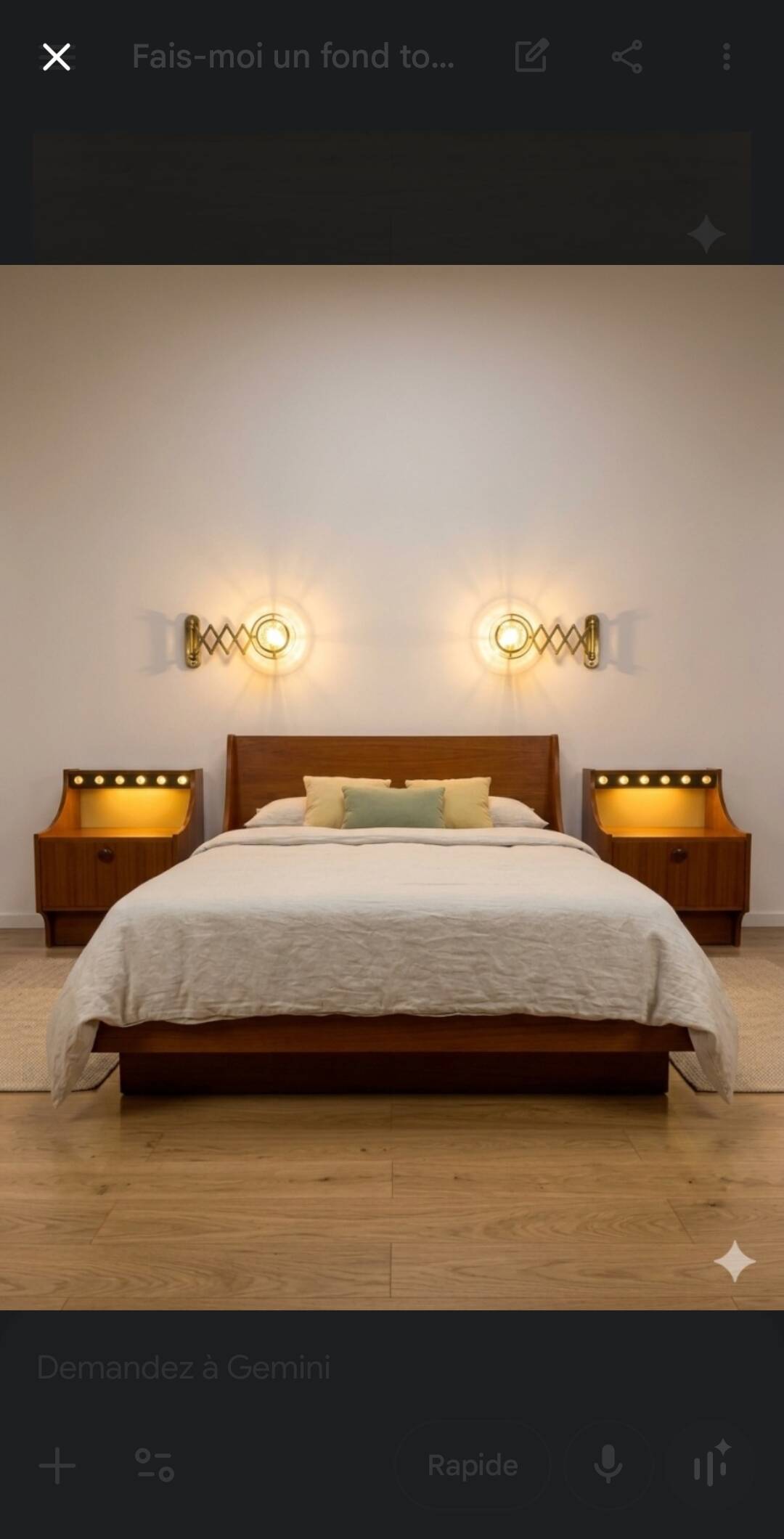 Pair of Scandinavian teak bedside tables from the 1960s.