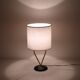 Vintage Arlus lamp in cast iron and brass