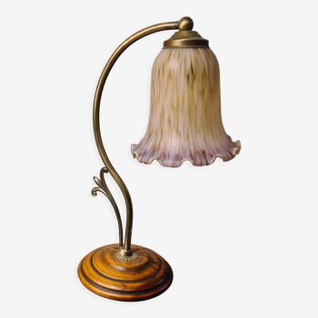 Lampe tulipe laiton