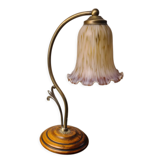 Brass tulip lamp