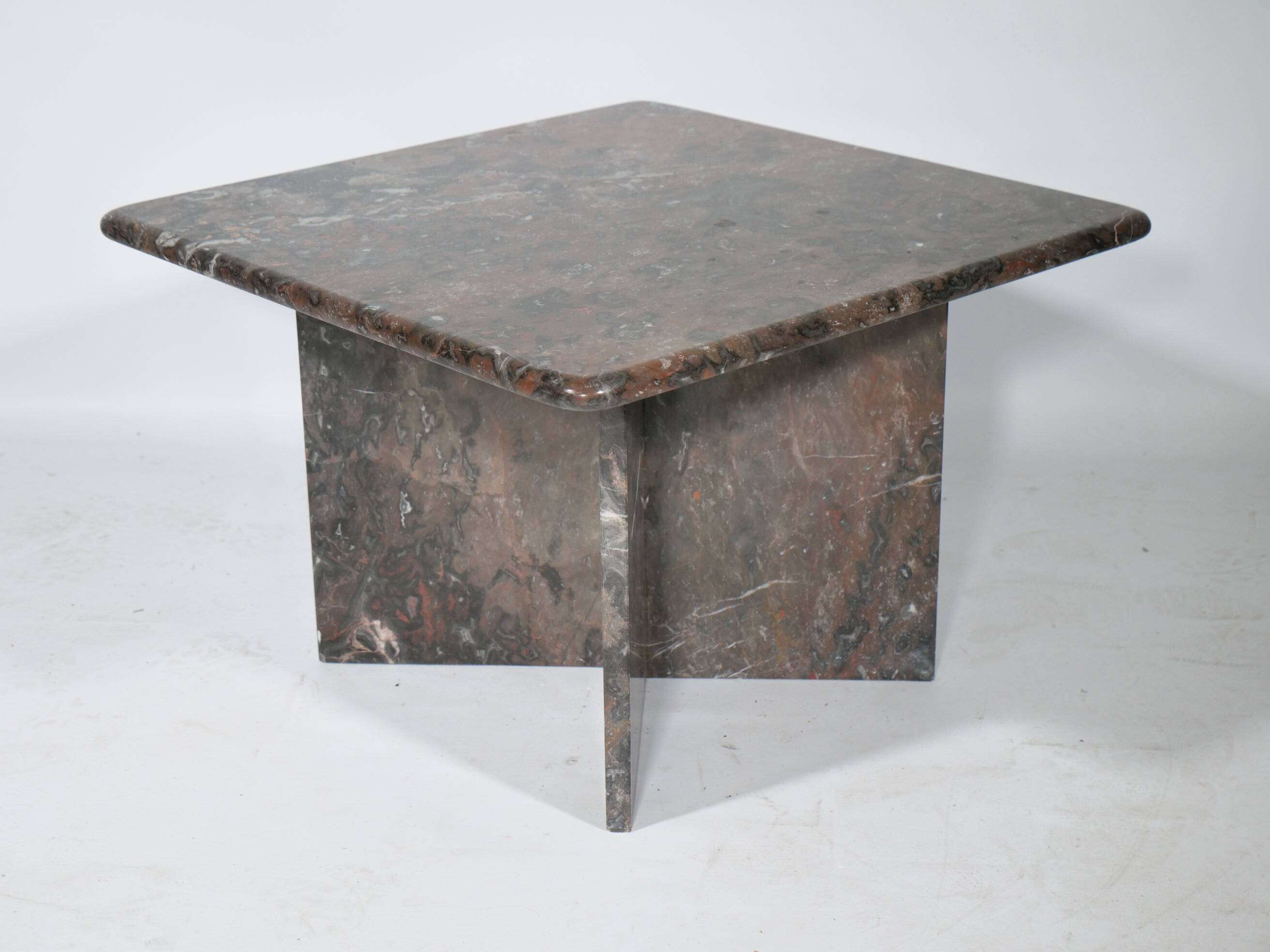 Table basse en marbre véritable vintage des années 1970