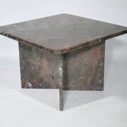 Table basse en marbre véritable vintage des années 1970