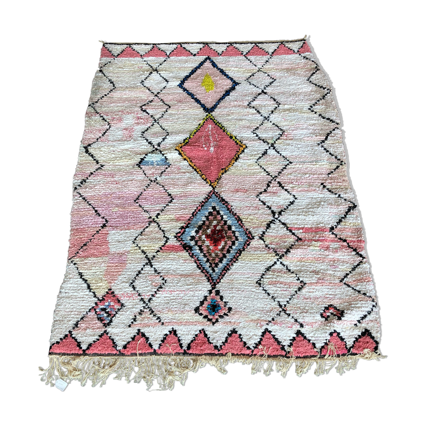 Berber carpet Boucherouite 215 x 150 cm