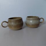 Pair of stoneware cups