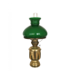 Lampe pétrole opaline verte