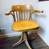 Bentwood office chair by Zpm radomsko, 1950s