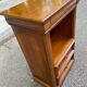 High bedside table, wooden accent table in Louis Philippe style.