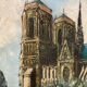 École Française XXe siècle, Notre-Dame-de-Paris, huile sur toile