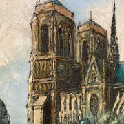 French School, 20th century, Notre-Dame-de-Paris, oil on canvas