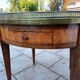 Antique Louis XVI style hot water bottle table with marble top