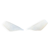 Pair of antique opaline glass tulips