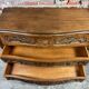 Louis XV style curved walnut chest of drawers