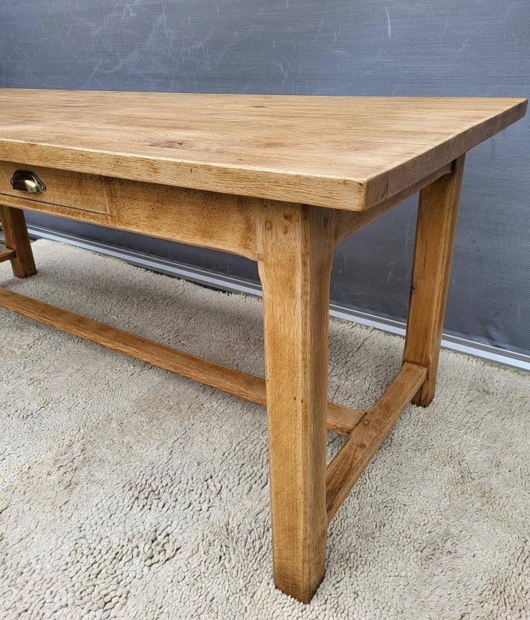 Table de ferme Chêne massif 200x79