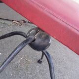 Vintage red leather chair