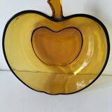 Vintage pressed glass apple salad bowl