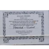 Lithograph Julian Friers – Peregrine Falcon at Glencoe – Framed painting