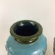 Pair of enamelled ceramic vases Barbotine Art Nouveau