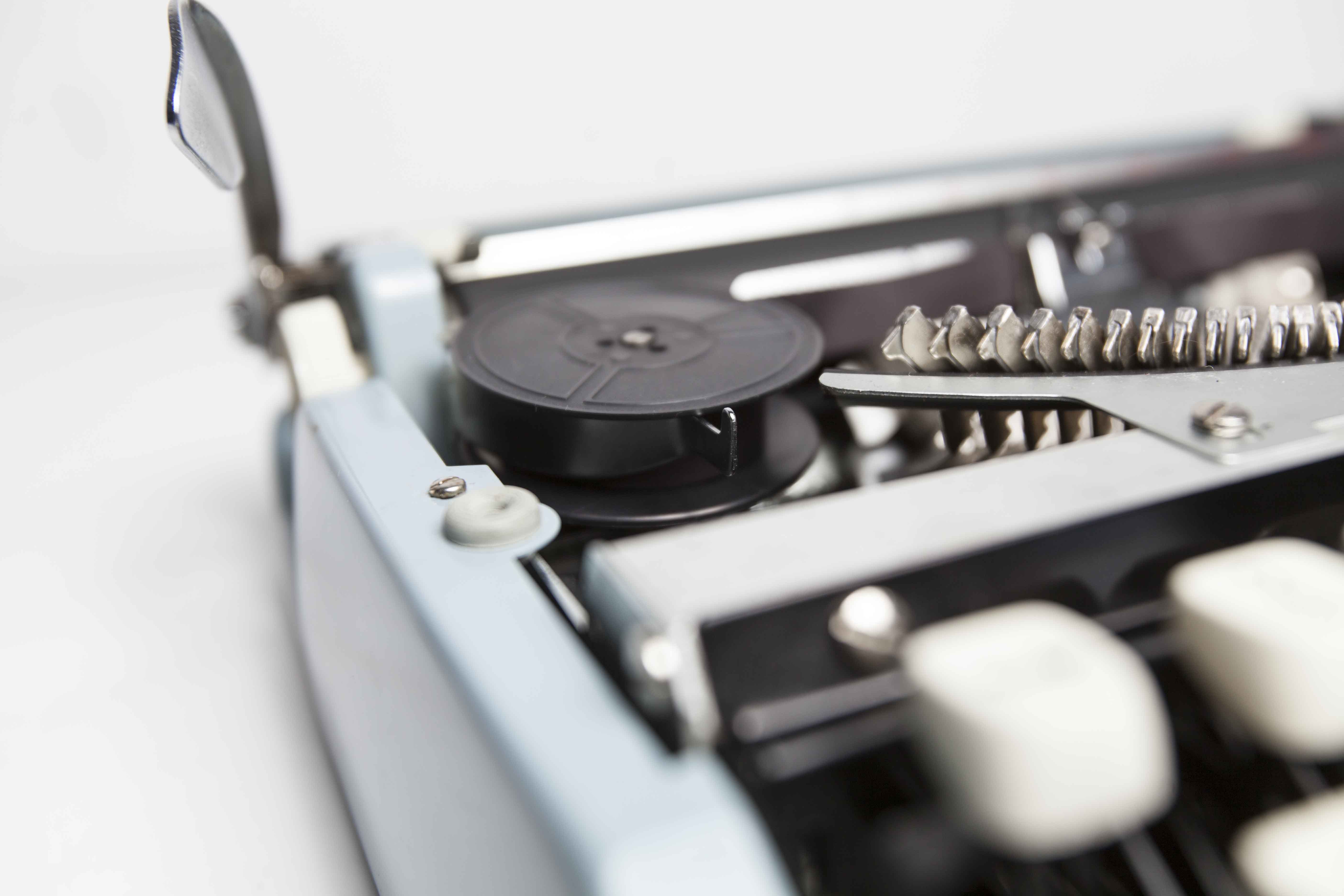 Sky Blue Brother Typewriter from 1980