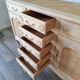 Louis XV style buffet in solid cherry wood, renovated.