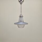 Mercurized and sandblasted glass suspension