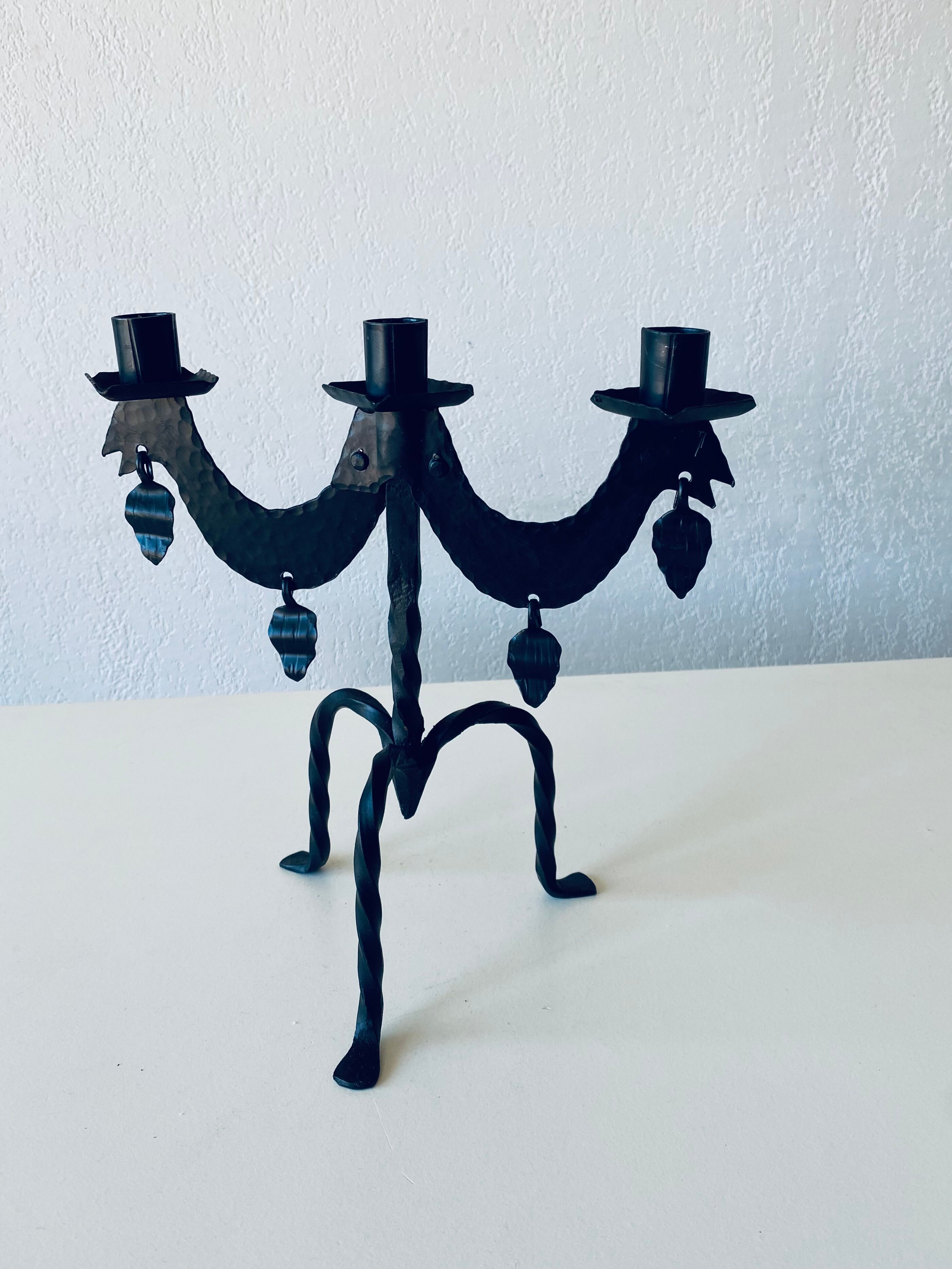 Swedish iron candle holder