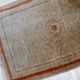 Chinese vintage carpet Art Deco handmade 64cm x 97cm 1970s
