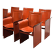 Set of 6 original “Korium” chairs by Tito Agnoli