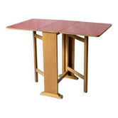 Vintage 1980s red formica folding table
