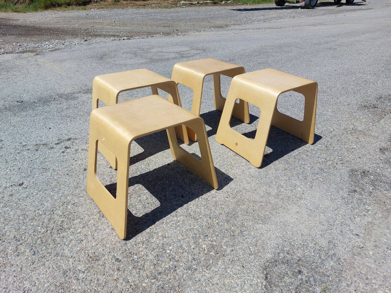 Set of 4 Benjamin stools - by Lisa Norinder for Ikea - 1990s/2000s