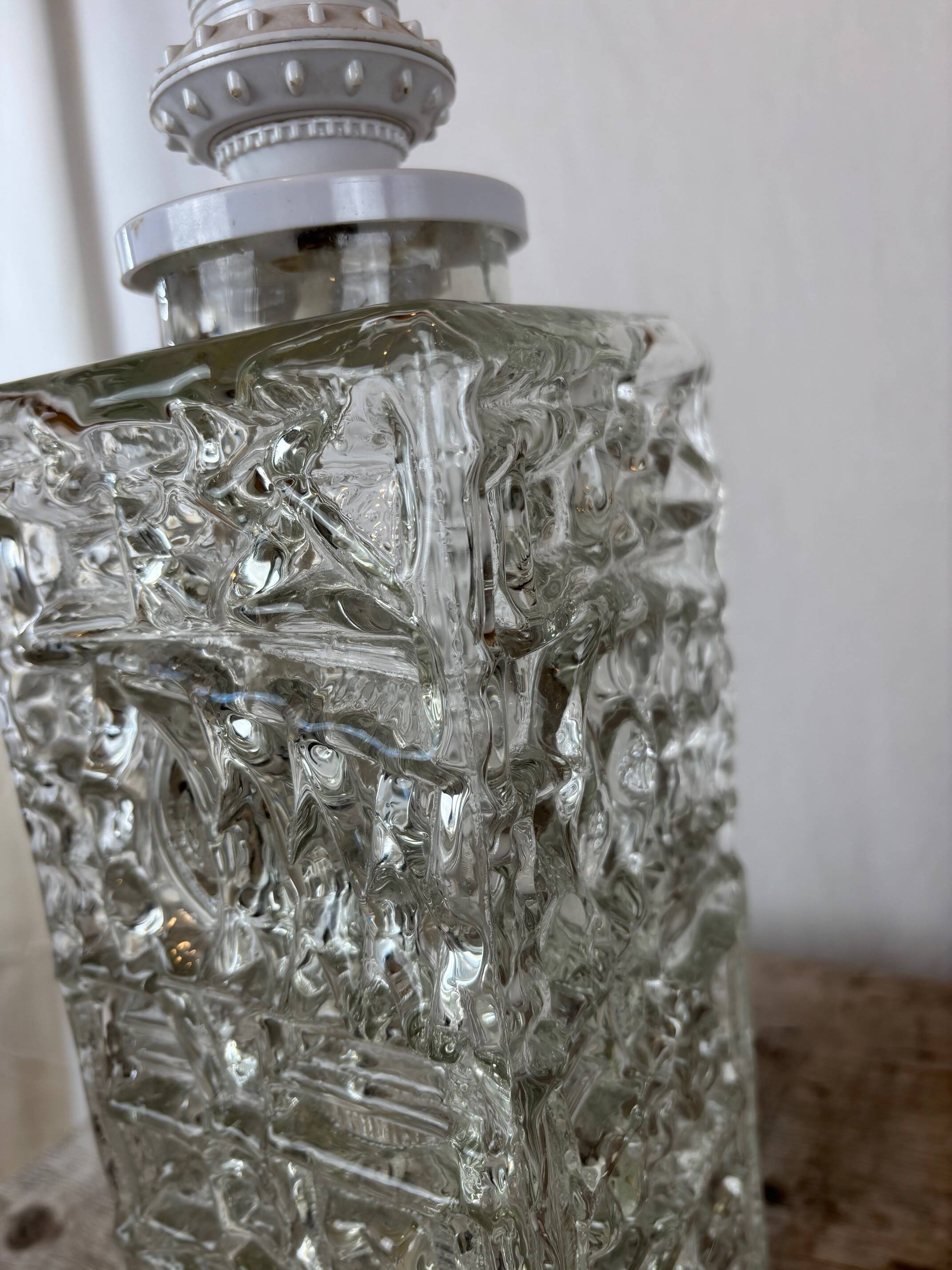 Glass lamp, Sweden 70s/80s