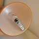 Table lamps, model Teepee, from the 80s in double-layer glass (orange and milky white)