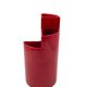 Franco Bettonica, red ceramic vase mod. fb1, Gabbianelli Italy ca. 1970