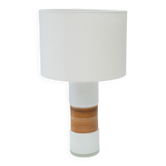 Scandinavian glass table lamp by Bent Nordsted for Tesco