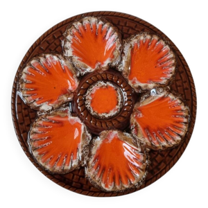 6 assiettes huîtres - vallauris