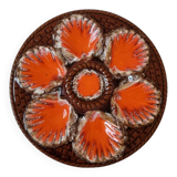 6 oyster plates Vallauris Marius Giuge
