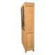 Parisian glass cabinet in solid raw oak, 1950