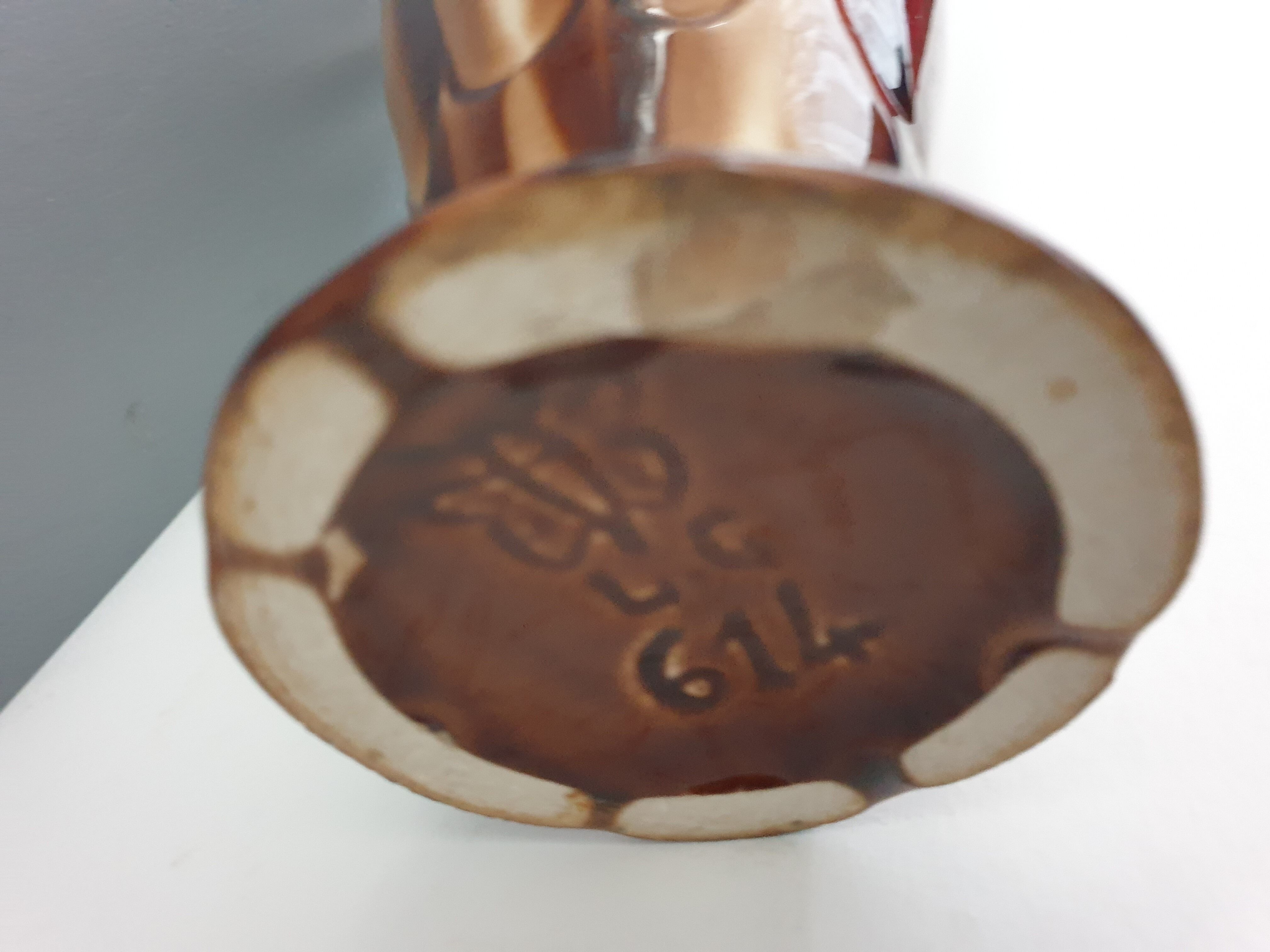 Louis Gueule vase in Vierzon earthenware