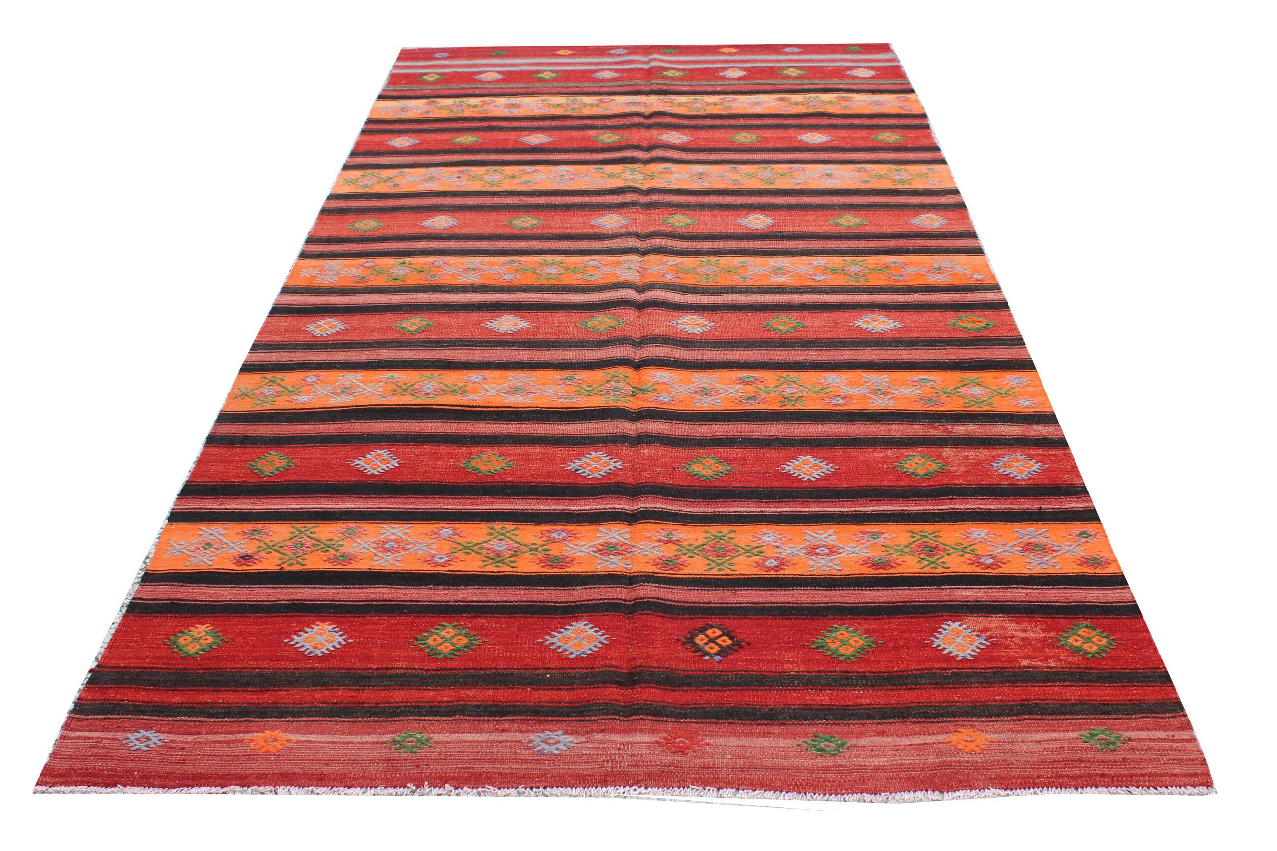 Turkish kilim rug,361x182 cm,n-182.